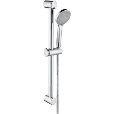 Lagune Round Slider Rail & 3 Mode Handset - Chrome