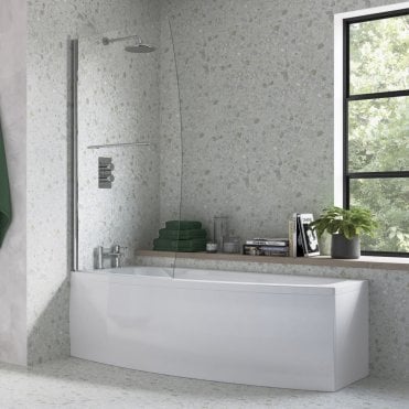 Lara Space Saving 1700mm x 740mm 0TH Bath with Legs