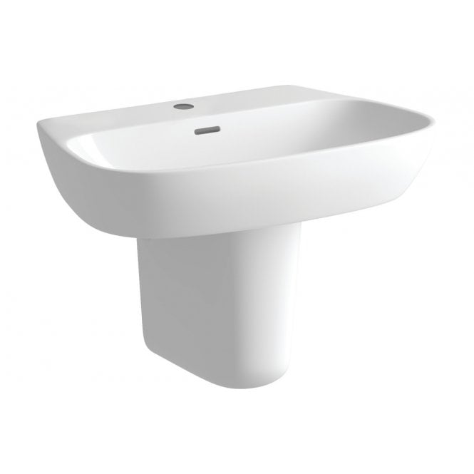 Dove Bathrooms Liberty 600x400mm 1TH Basin & Semi Pedestal