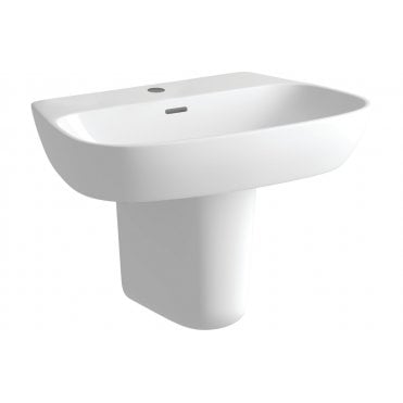 Liberty 600x400mm 1TH Basin & Semi Pedestal