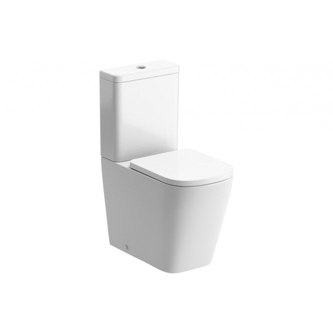 Dove Bathrooms Liberty Rimless Close Coupled Fully Shrouded Short Projection WC & Soft Close Seat
