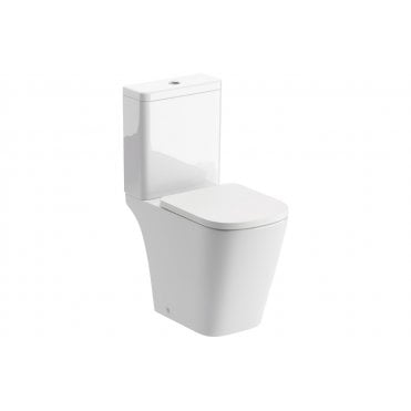 Liberty Rimless Close Coupled Open Back Short Projection WC & Soft Close Seat