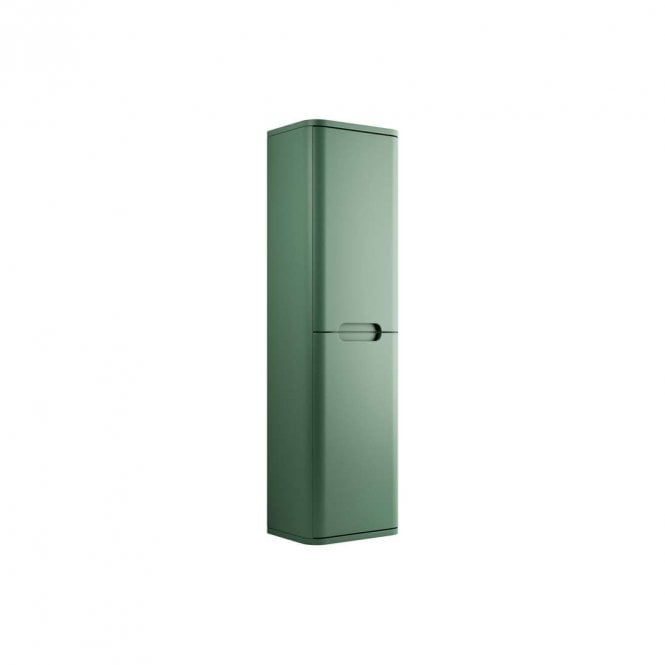 Dove Bathrooms Linda 350mm 2 Door Wall Hung Tall Unit - Matt Sage Green