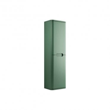 Linda 350mm 2 Door Wall Hung Tall Unit - Matt Sage Green