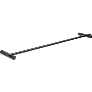 Lois Modern 45cm Straight Towel Rail - Matt Black