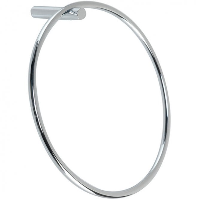 Dove Bathrooms Lois Modern Round Towel Ring - Chrome