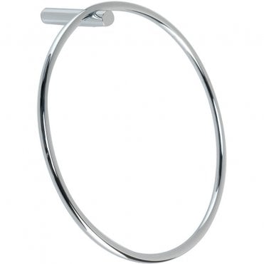Lois Modern Round Towel Ring - Chrome