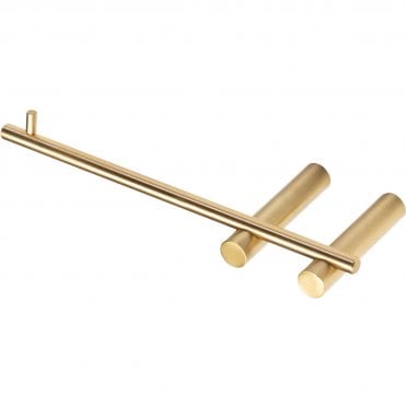 Lois Modern Toilet Roll Holder - Brushed Brass