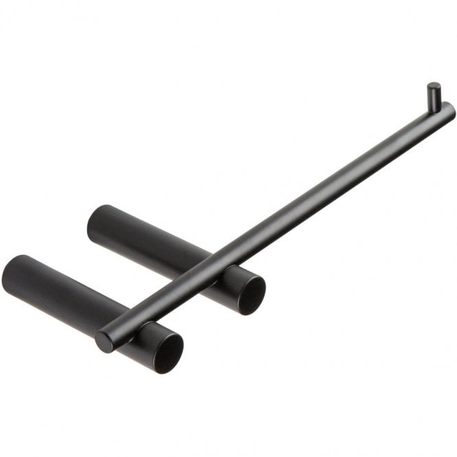 Dove Bathrooms Lois Modern Toilet Roll Holder - Matt Black