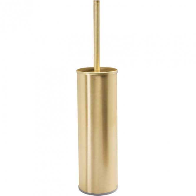Dove Bathrooms Lois Modern Wall Mounted Toilet Brush - Brushed Brass