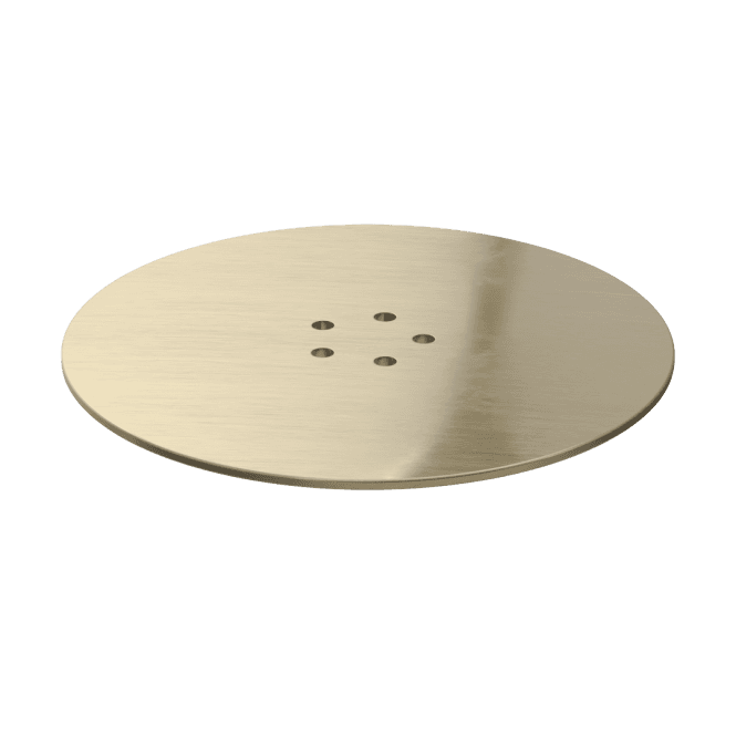 Dove Bathrooms Low Profile Tray Optional Waste Cover - Brushed Brass
