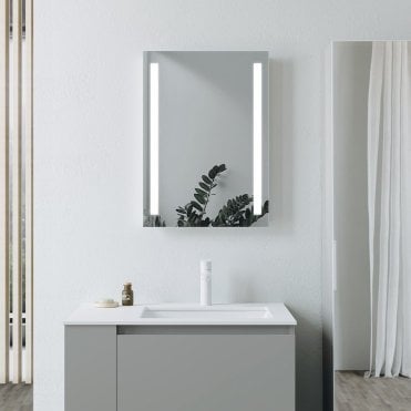 Lumi 500x700mm Rectangle Battery-Operated LED Mirror