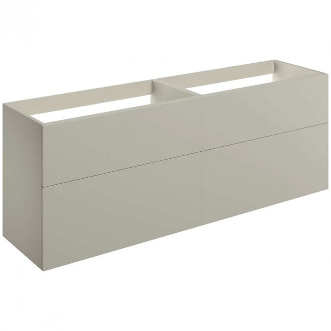 Dove Bathrooms Marina 1180mm Wall Hung 4 Drawer Countertop Vanity Unit (No Top) - Matt Latte