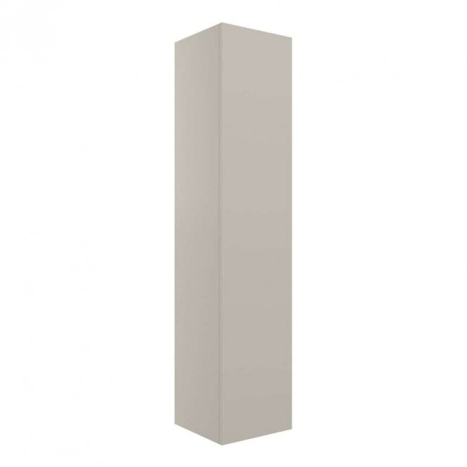 Dove Bathrooms Marina 350mm Wall Hung 1 Door Tall Unit - Matt Latte