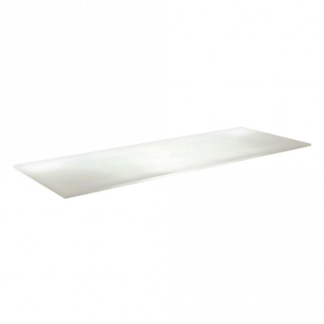 Dove Bathrooms Marina High Pressure Laminate Worktop (810x460x10mm) - Matt White Slate