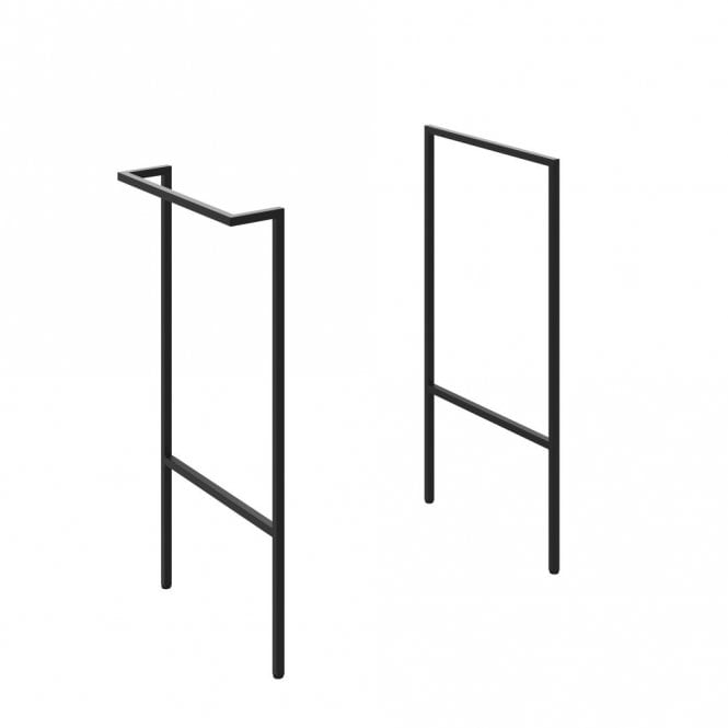 Dove Bathrooms Marina Optional Frame with Integrated Towel Rail - Black