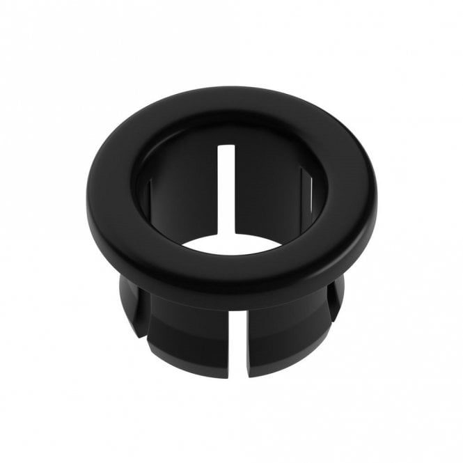 Dove Bathrooms Matt Black Round Basin Overflow Cover