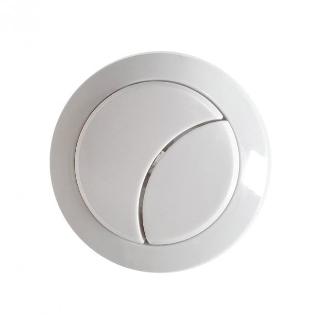 Dove Bathrooms Matt White Dual Push Button Cover (Rod Type)