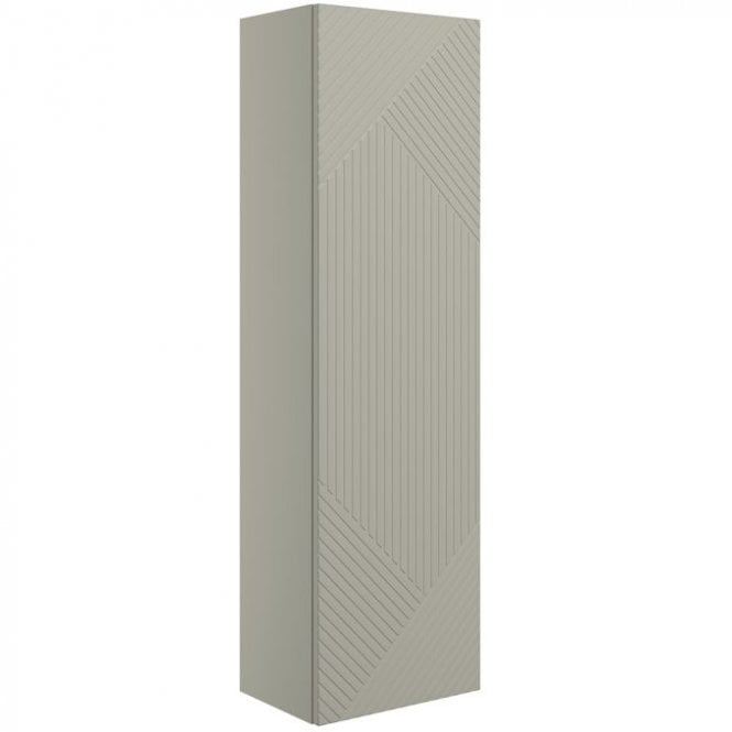 Dove Bathrooms Melrose 350mm Single Door Wall Hung Tall Storage Unit - Matt Oat