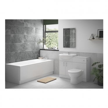 Metro Full Suite with Rimless BTW WC & Single End Bath