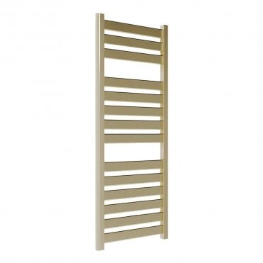 Milano Brushed Brass 1150mm x 500mm Modern Ladder Radiator