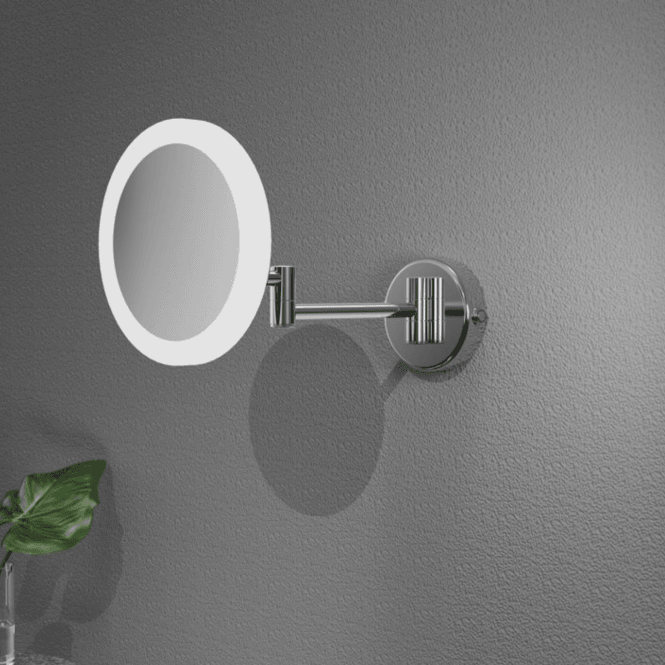 Dove Bathrooms Mirad Round LED Cosmetic Mirror - Frameless