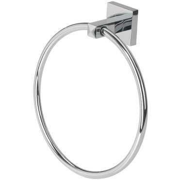 Nova Square Style Towel Ring - Chrome