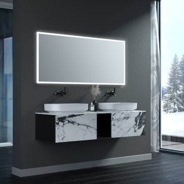 Oasis 600x1200mm Rectangle Edge-Lit LED Mirror