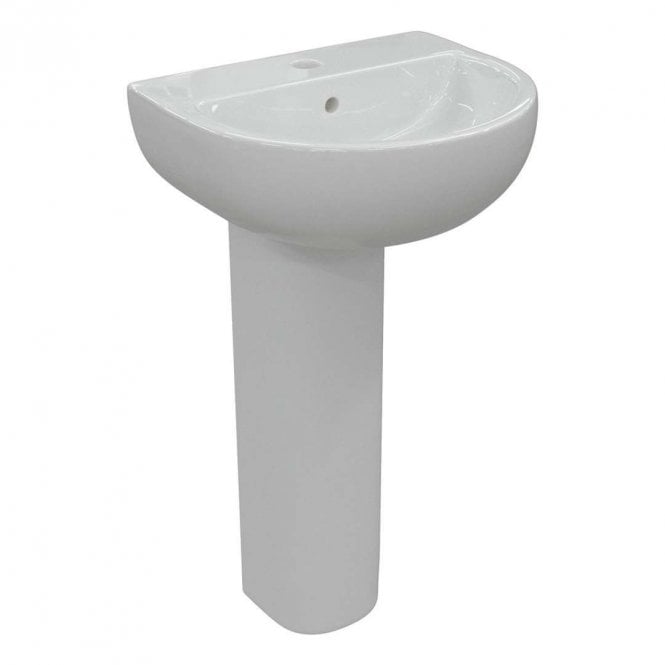 Dove Bathrooms Orla 550mm 1TH Basin & Full Pedestal
