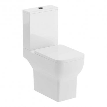 Orla Rimless Close Coupled Open Back Toilet & Soft Close Seat