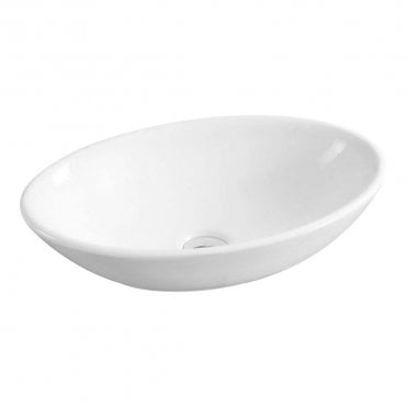 Ortega Oval 520 x 320mm 0TH Ceramic Countertop Basin