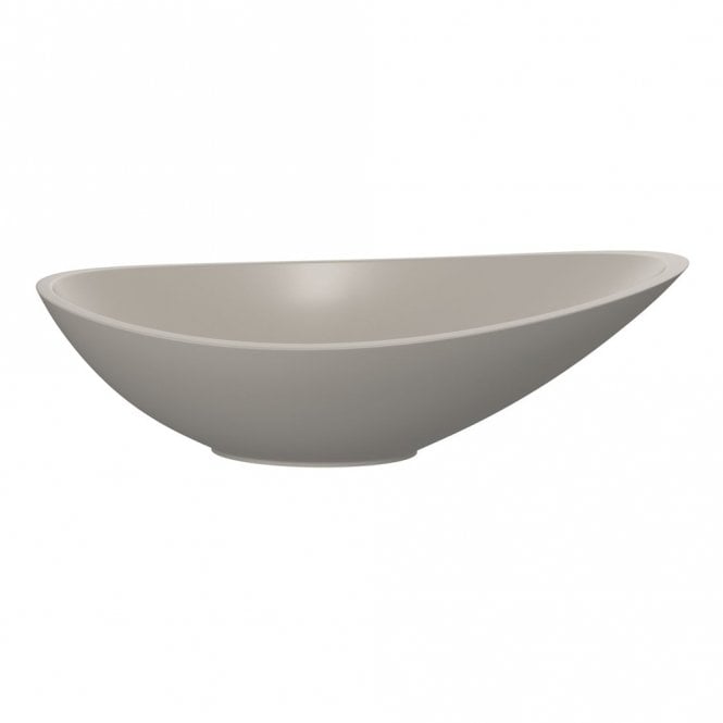 Dove Bathrooms Pearl 564mm x 323mm 0TH Resin Washbowl - Latte