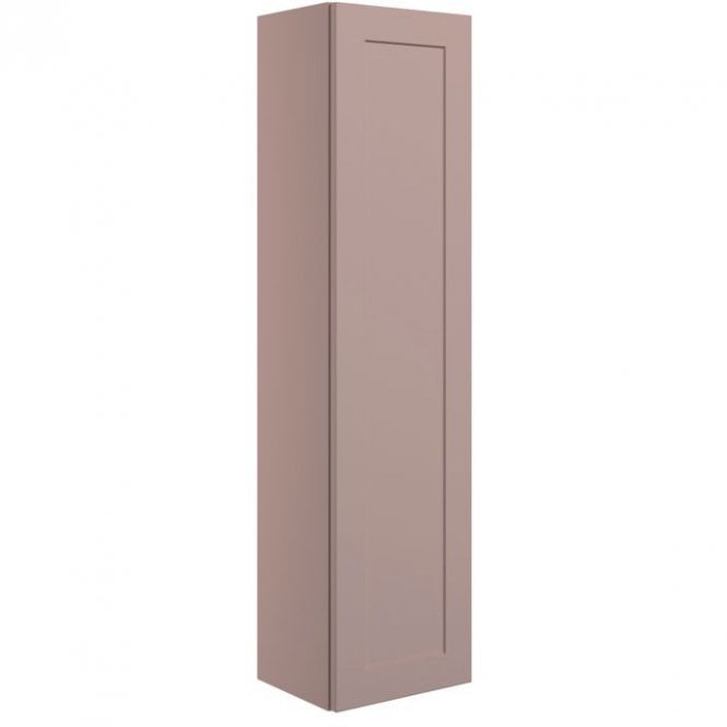 Dove Bathrooms Princeton 350mm Wall Hung 1 Door Tall Storage Unit - Matt Peony