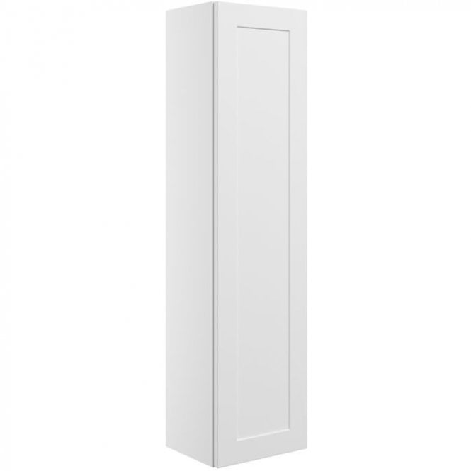 Dove Bathrooms Princeton 350mm Wall Hung 1 Door Tall Storage Unit - Matt White