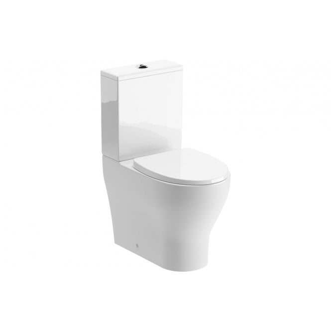 Dove Bathrooms Quinn Rimless Short Projection Close Coupled Fully Shrouded WC & Soft Close Seat