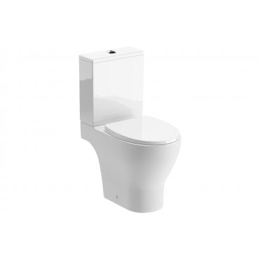Quinn Rimless Short Projection Close Coupled Open Back WC & Soft Close Seat