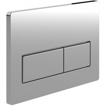Rectangle Push Button Flush plate - Chrome