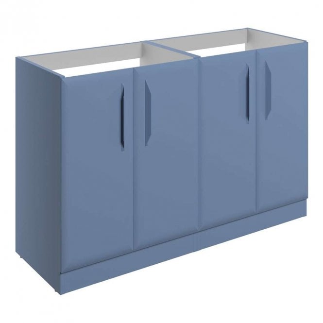 Dove Bathrooms Refresh 1200mm Matt Misty Blue Countertop Vanity Unit - No Top