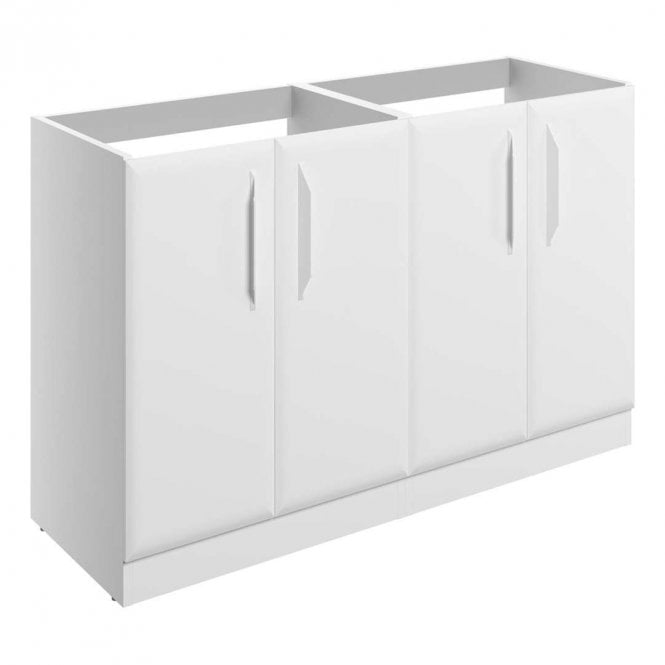 Dove Bathrooms Refresh 1200mm Matt White Countertop Vanity Unit - No Top