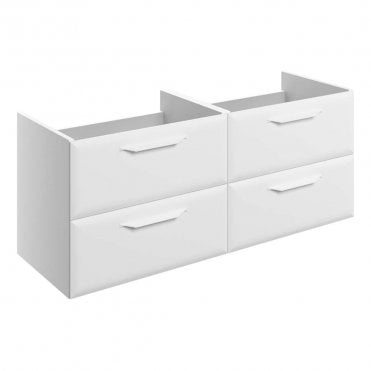 Refresh 1200mm Matt White Wall Hung Countertop Vanity Unit - No Top