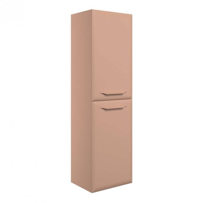 Dove Bathrooms Refresh 400mm Matt Apricot Wall Hung 2 Door Midi Storage Unit