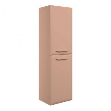 Refresh 400mm Matt Apricot Wall Hung 2 Door Midi Storage Unit