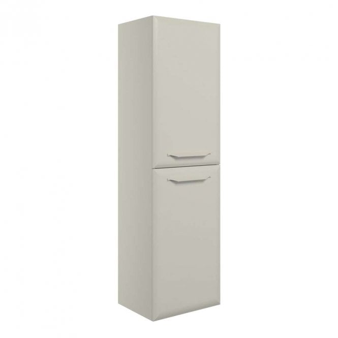 Dove Bathrooms Refresh 400mm Matt Latte Wall Hung 2 Door Midi Storage Unit