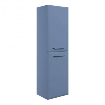 Refresh 400mm Matt Misty Blue Wall Hung 2 Door Midi Storage Unit