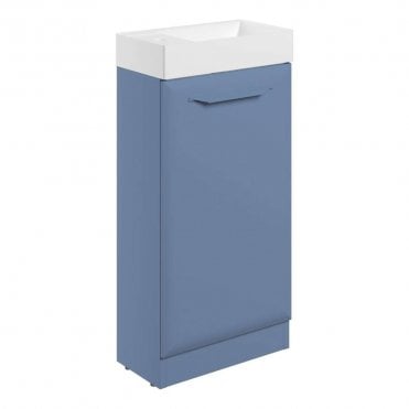 Refresh 410mm Misty Blue Cloakroom Vanity Unit with 1TH Basin