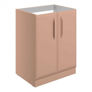Refresh 600mm Matt Apricot Countertop Vanity Unit - No Top