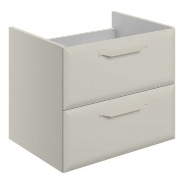 Refresh 600mm Matt Latte Wall Hung Countertop Vanity Unit - No Top