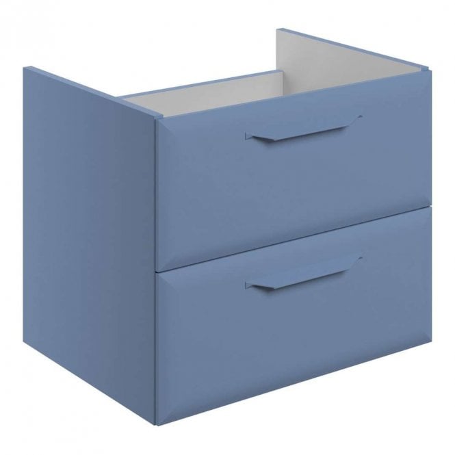 Dove Bathrooms Refresh 600mm Matt Misty Blue Wall Hung Countertop Vanity Unit - No Top