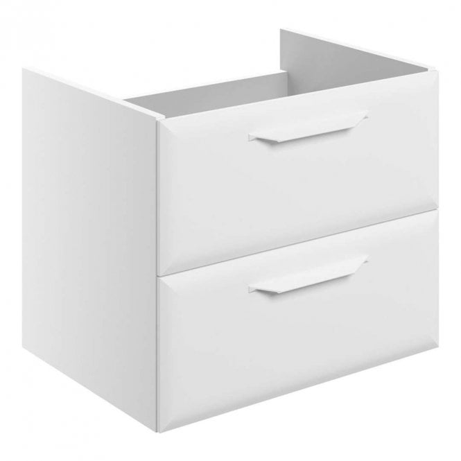 Dove Bathrooms Refresh 600mm Matt White Wall Hung Countertop Vanity Unit - No Top