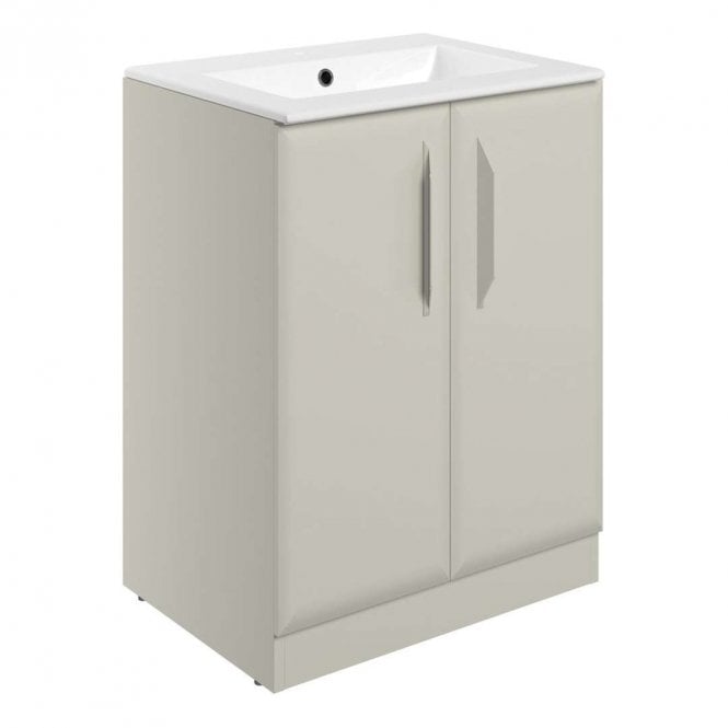 Dove Bathrooms Refresh 615mm Matt Latte 2 Door Vanity Unit with 1TH Basin